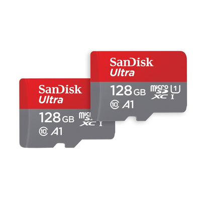 SanDisk Ultra microSDXC UHS-I Memory Card with SD Adapter – C10, A1, Full HD