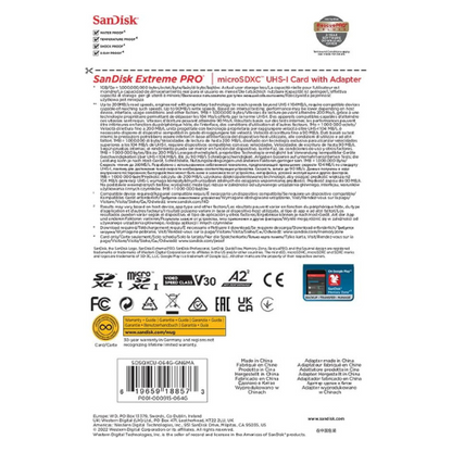 10 Pack SanDisk Extreme PRO microSDXC UHS-I Memory Card with SD Adapter – U3, A2, C10, 4K UHD