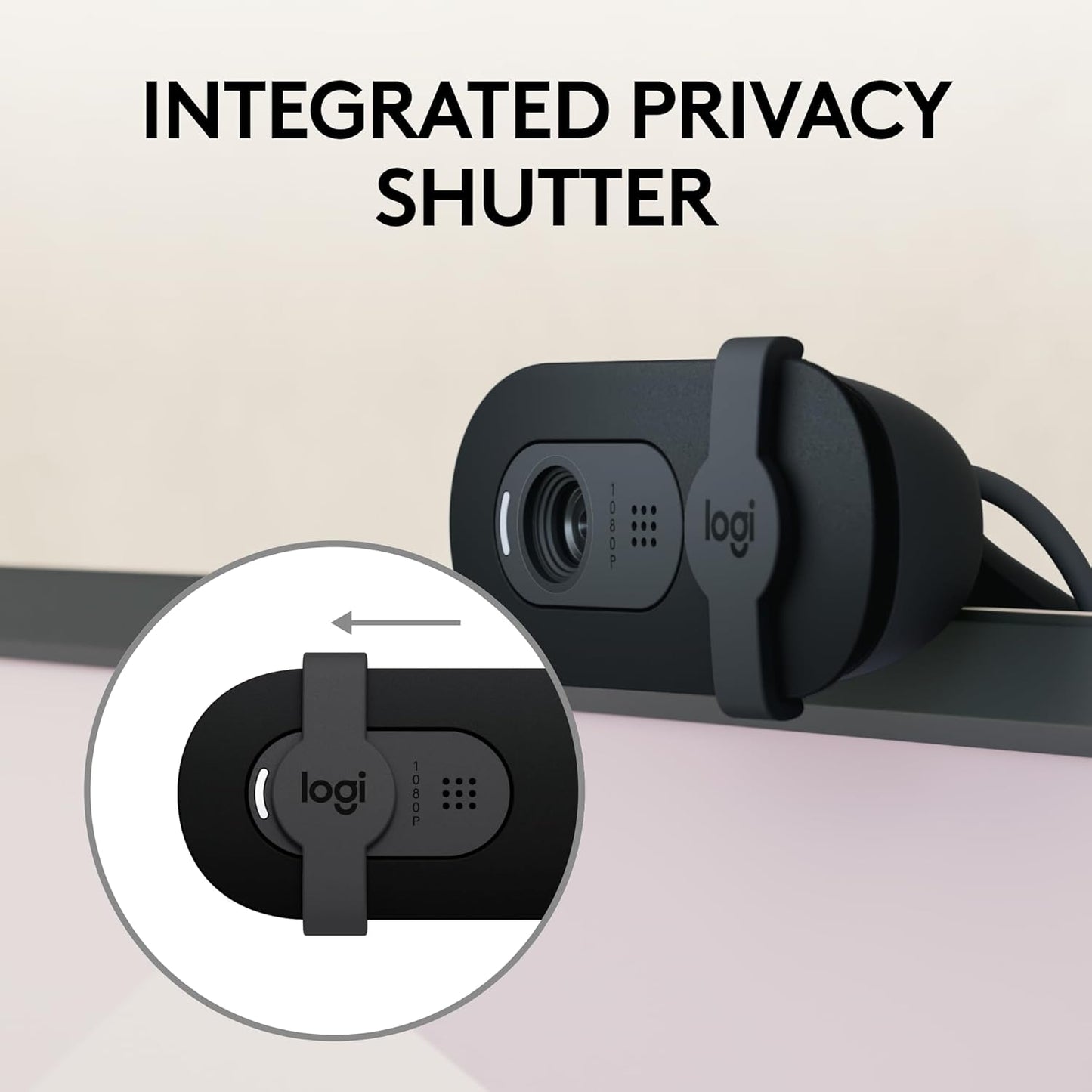 Logitech Brio 101 Full HD 1080p, Webcam for Meetings, Streaming and Video Calls on PC and Laptops
