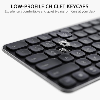 RAPOO 9010M Wireless Keyboard and Mouse, Multi-Device Combo for Windows and Mac