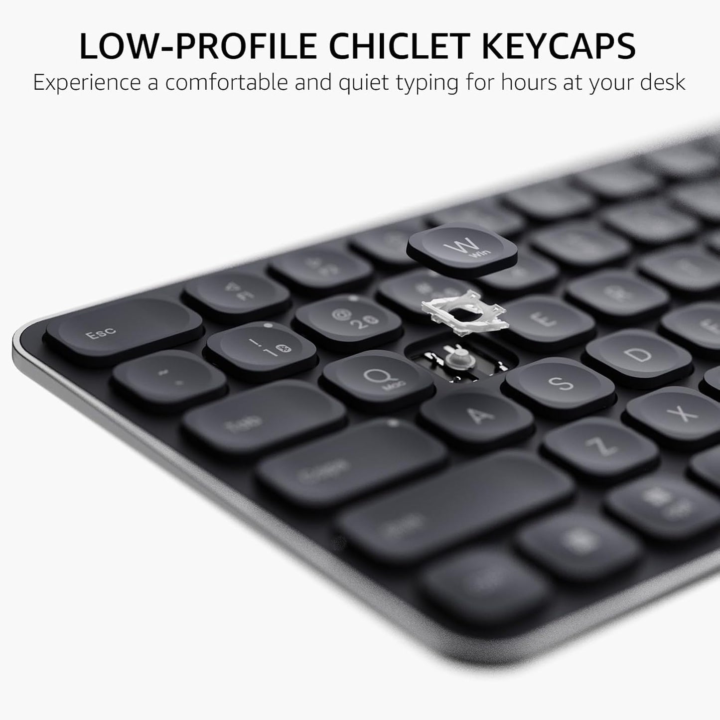 RAPOO 9010M Wireless Keyboard and Mouse, Multi-Device Combo for Windows and Mac