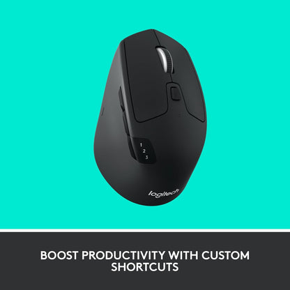 Logitech M720 Triathlon Wireless, Multi-Device Mouse for PC, Mac and Laptops