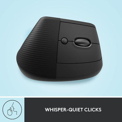 Logitech Lift Vertical Ergonomic Wireless Mouse for PC and Mac
