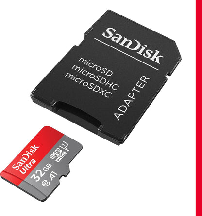 SanDisk Ultra microSDXC UHS-I Memory Card with SD Adapter – C10, A1, Full HD