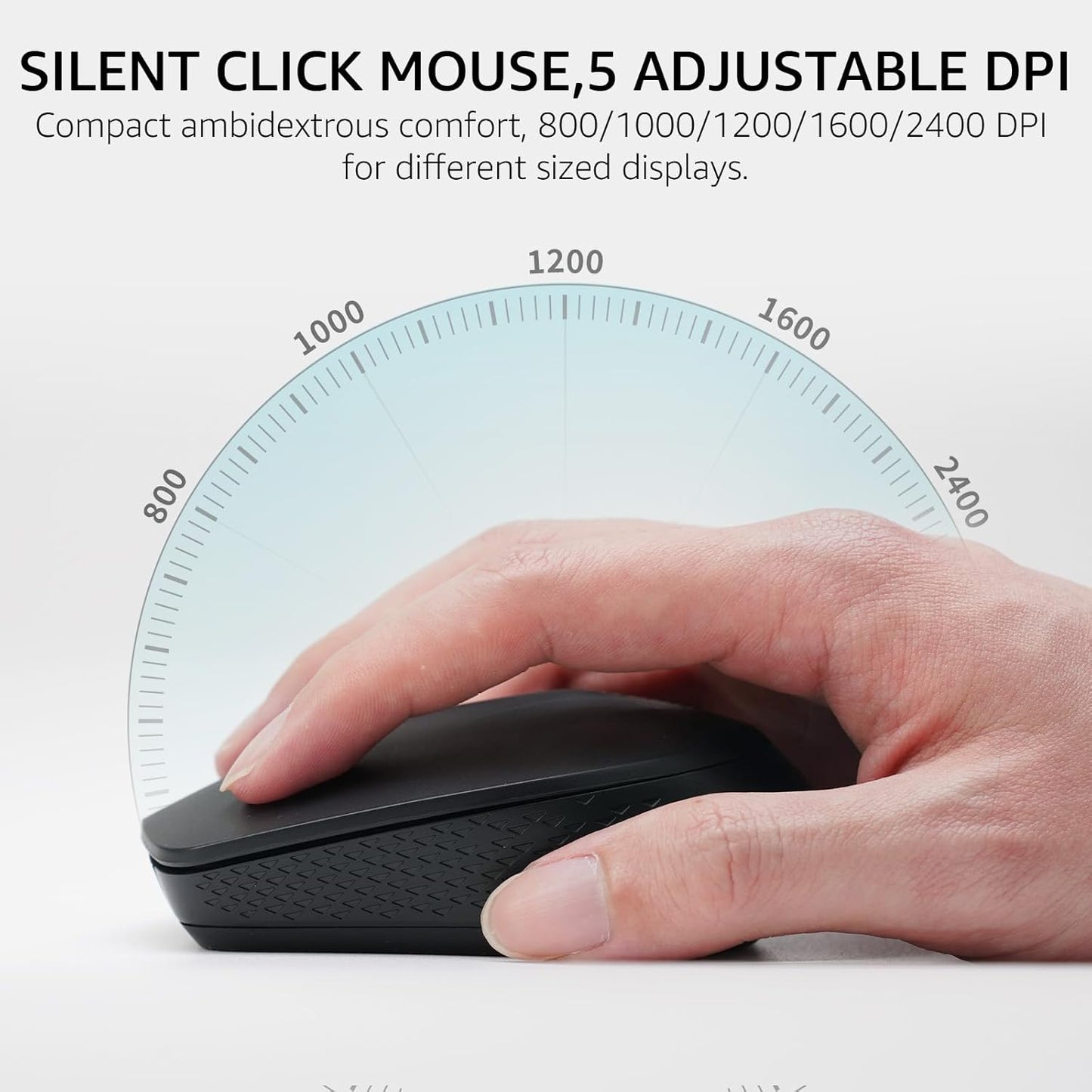 RAPOO 9010M Wireless Keyboard and Mouse, Multi-Device Combo for Windows and Mac