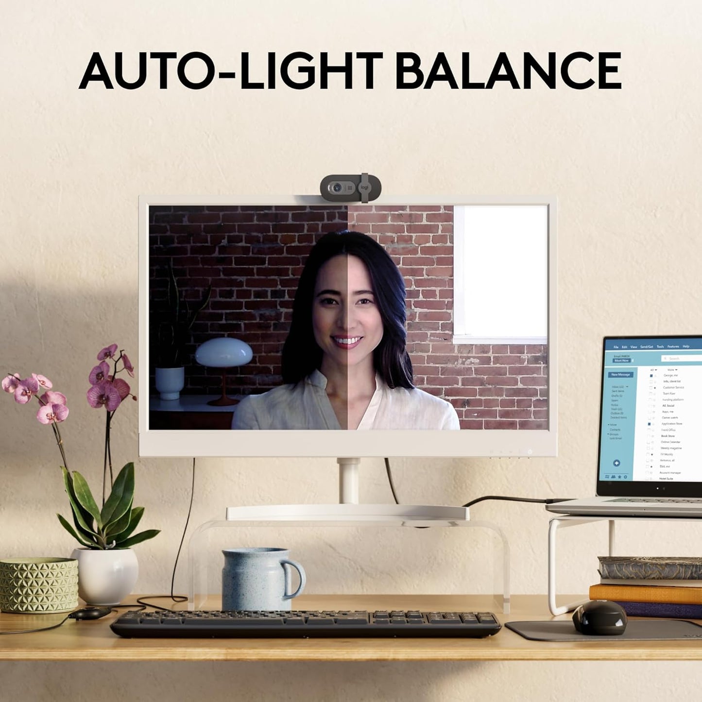 Logitech Brio 101 Full HD 1080p, Webcam for Meetings, Streaming and Video Calls on PC and Laptops