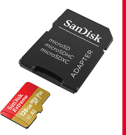 10 Pack SanDisk Extreme microSDXC UHS-I Memory Card with SD Adapter – U3, A2, C10, 4K UHD