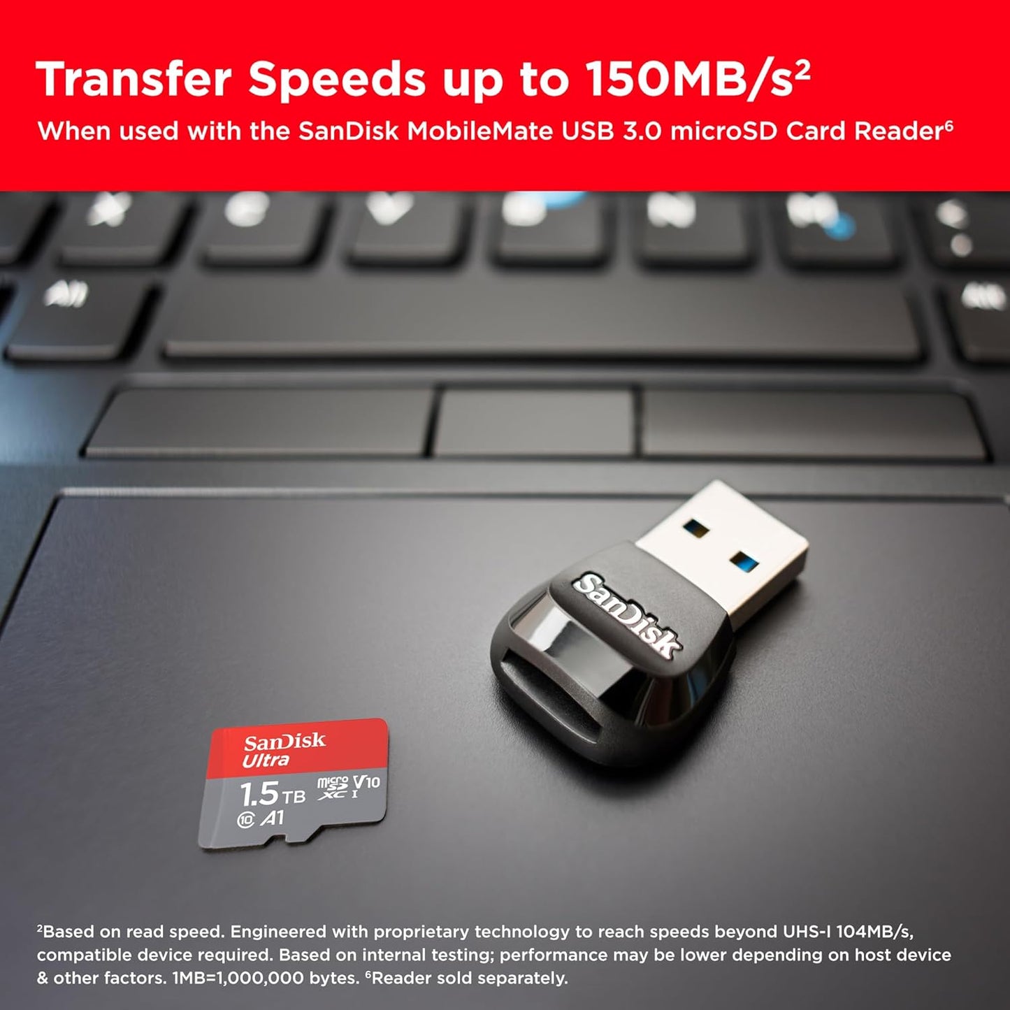 SanDisk Ultra microSDXC UHS-I Memory Card with SD Adapter – C10, A1, Full HD