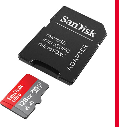 SanDisk Ultra microSDXC UHS-I Memory Card with SD Adapter – C10, A1, Full HD