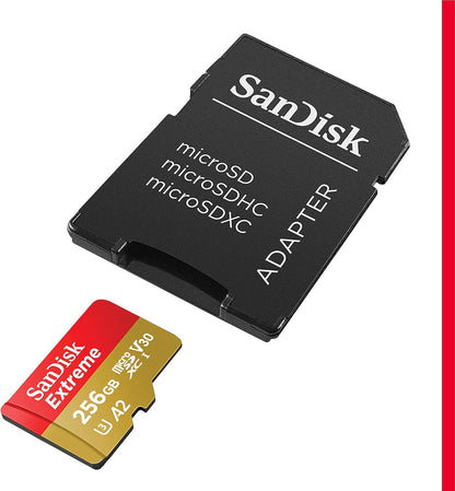 10 Pack SanDisk Extreme microSDXC UHS-I Memory Card with SD Adapter – U3, A2, C10, 4K UHD