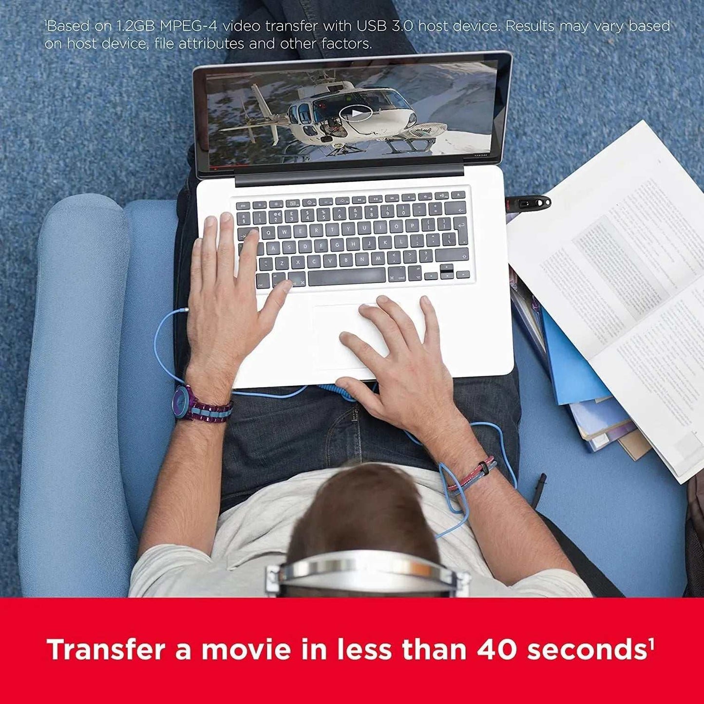 10 Pack SanDisk Ultra USB 3.0, Bulk Flash Drives for Fast File Transfers, Storage and Everyday Use