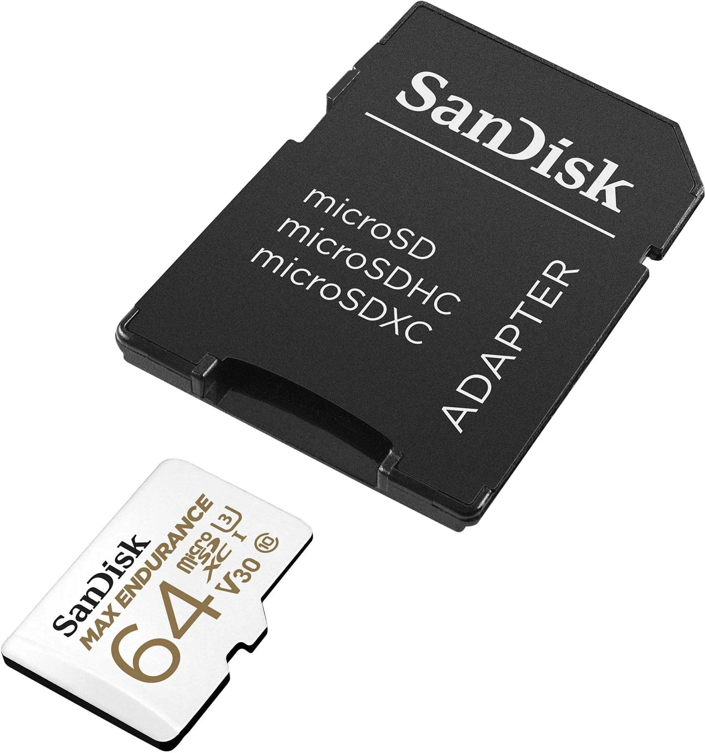 10 Pack SanDisk MAX Endurance microSDXC UHS-I Memory Card with SD Adapter – U3, C10, V30