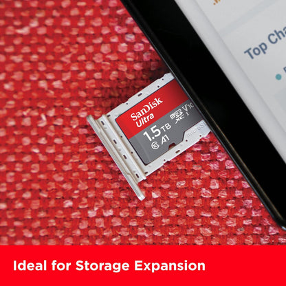 SanDisk Ultra microSDXC UHS-I Memory Card with SD Adapter – C10, A1, Full HD