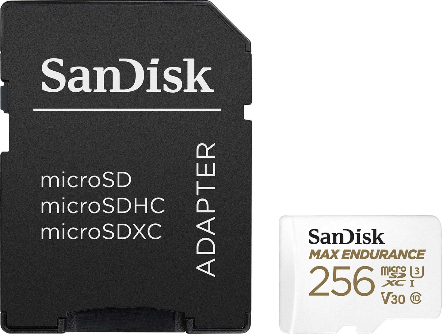 10 Pack SanDisk MAX Endurance microSDXC UHS-I Memory Card with SD Adapter – U3, C10, V30