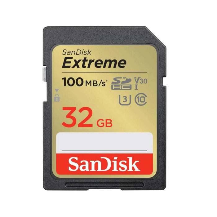 SanDisk Extreme SDXC UHS-I SD Memory Card – U3, V30, C10, 4K UHD Compatible
