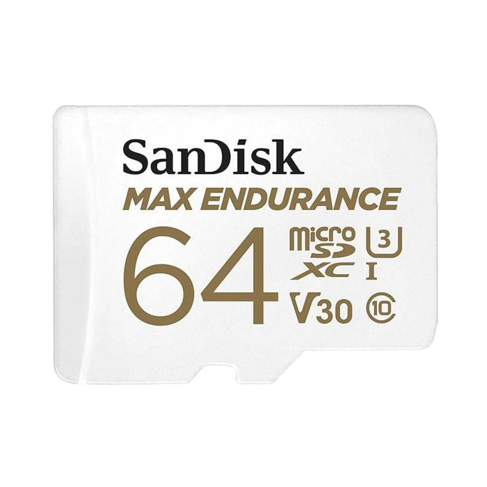 SanDisk MAX Endurance microSDXC UHS-I Memory Card with SD Adapter – U3, C10, V30, 4K UHD