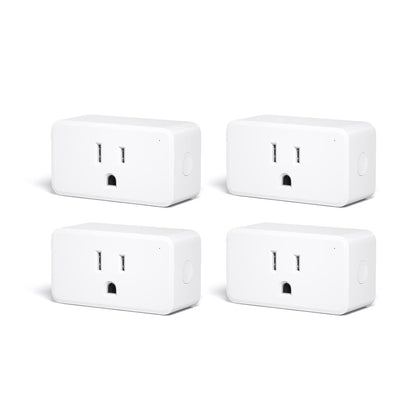ThirdReality Zigbee Smart Plug 4-Pack with real-time energy monitoring and timer function